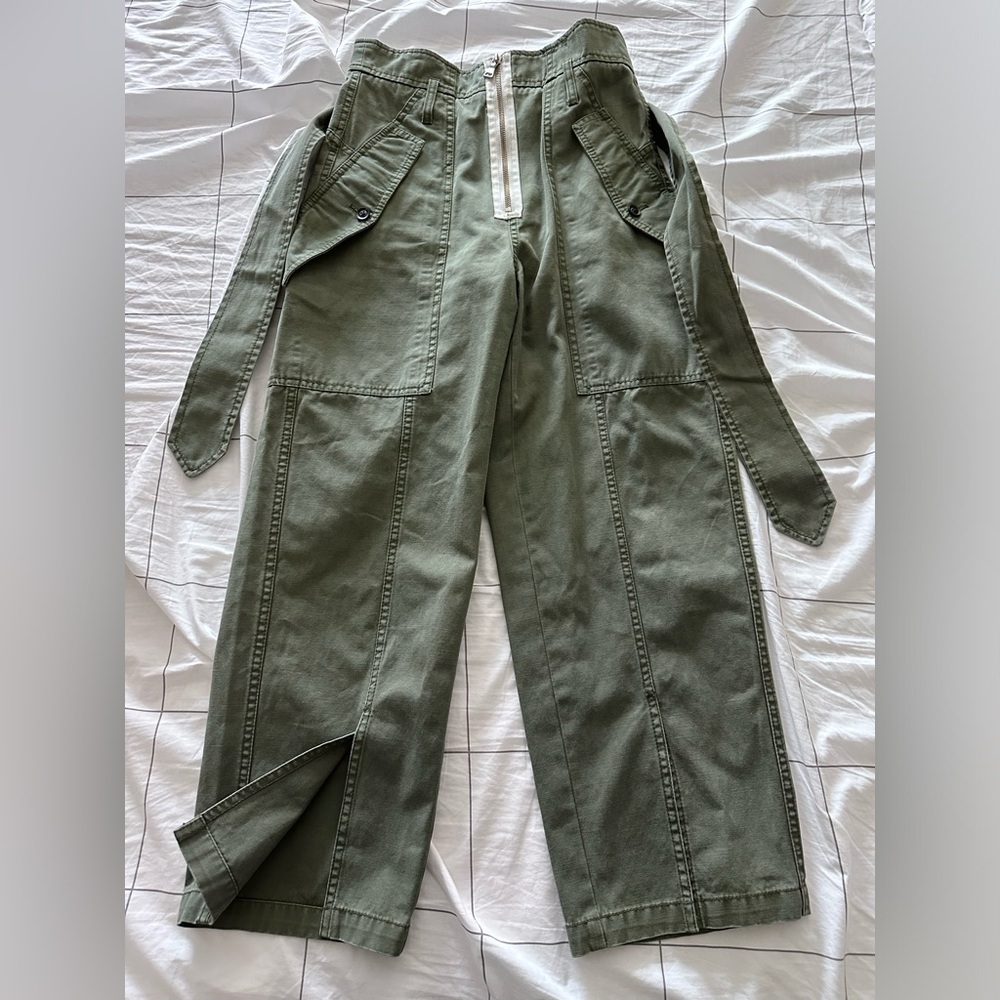 Marissa Webb Military Green high waisted pants